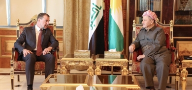 Serok Barzanî li gel Konsulusê Franseyê      civiya