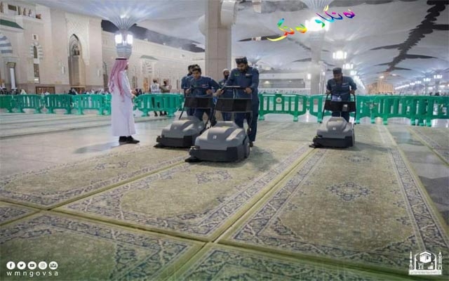 بەرماڵەكانی مزگەوتی پێغەمبەر لە مەدینە