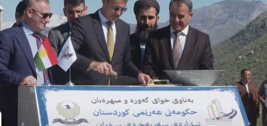 بتوصيةٍ من مسرور بارزاني.. وضع حجر الأساس لمشروعين في إدارة سوران