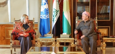 ســـــەرۆك بـــارزانـــی پێشوازی لە نوێنەری تایبەتی سكرتێری گشتی نەتەوە یەكگرتووەكان لە عێراق دەكات