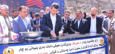 بموافقة مسرور بارزاني.. وضع حجر الأساس لعدد من المشاريع الخدمية في قضاء العمادية