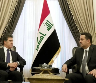 ســەرۆکــی هــەرێــمـــی کوردستان و محەممەد شیاع سوودانی، سەرۆکوەزیرانی عێراق لە بەغدا کۆبوونەوە