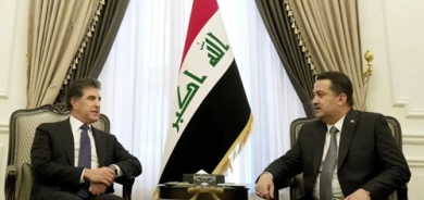 ســەرۆکــی هــەرێــمـــی کوردستان و محەممەد شیاع سوودانی، سەرۆکوەزیرانی عێراق لە بەغدا کۆبوونەوە