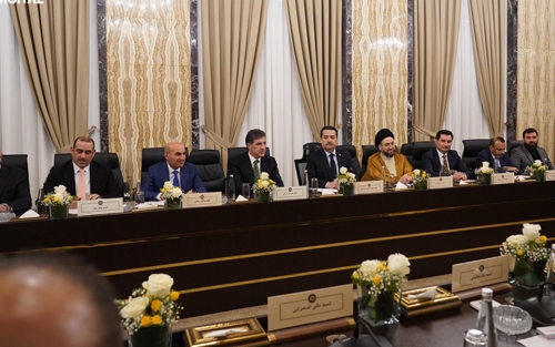 بە بەشداریی نێچیرڤان بارزانی، سەرۆکی هەرێمی کوردستان کۆبوونەوەی هاوپەیمانیی بەڕێوەبردنی دەوڵەت لە بەغدا بەڕێوەدەچێت.