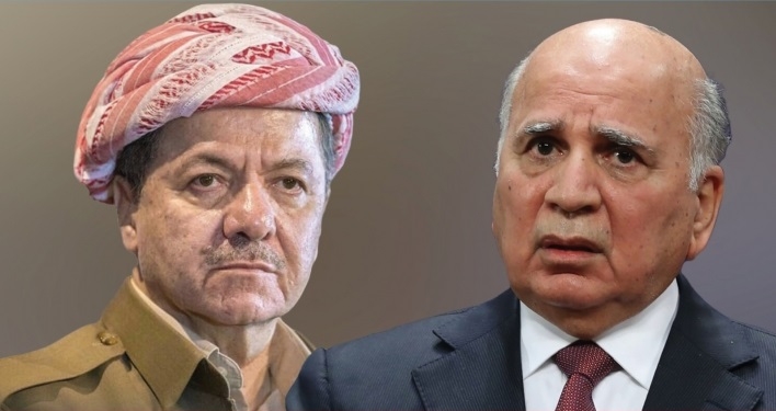 الرئيس بارزاني يُعزي وزير الخارجية الاتحادي بوفاة زوجته