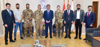 وزير صحة كوردستان يستقبل فريقاً من التحالف الدولي