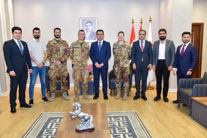 وزير صحة كوردستان يستقبل فريقاً من التحالف الدولي