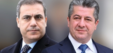 مسرور بارزاني يتلقى رسالة تهنئة من وزير الخارجية التركي