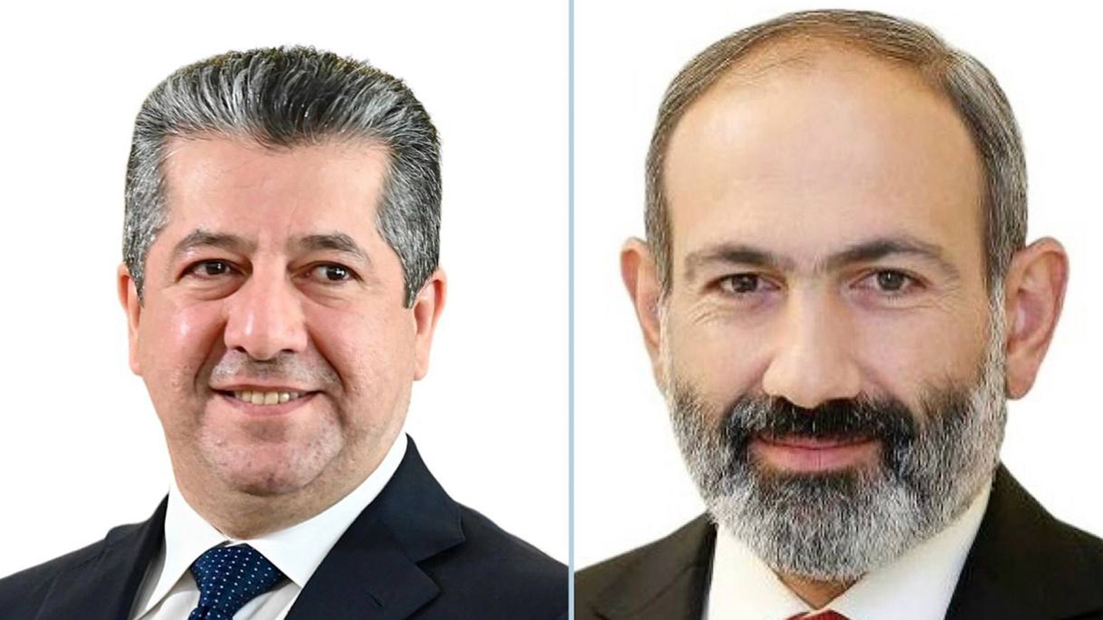 مسرور بارزاني يتلقى رسالة تهنئة من رئيس حكومة أرمينيا