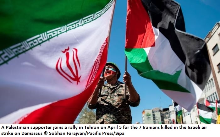 Iran Signals Retaliation Against Suspected Israeli Strike in Damascus