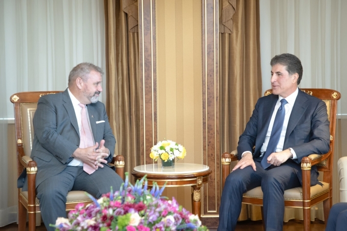 ســــەرۆکی هەرێمی کوردستان و باڵیۆزی یەکێتیی ئەوروپا لە عێراق: گرنگە هەڵبژاردن بکرێت