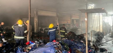 على نفقتها الخاصة.. محافظة أربيل تعيد ترميم المحلات المحترقة في سوق 