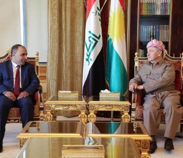 ســـــەرۆک بارزانی پێشوازیی لە سەرۆکی کارگێری هەڵبژاردن و ئەندامێکی ئەنجوومەنی کۆمسیۆنی باڵای هەڵبژاردنەکانی عێراق کرد