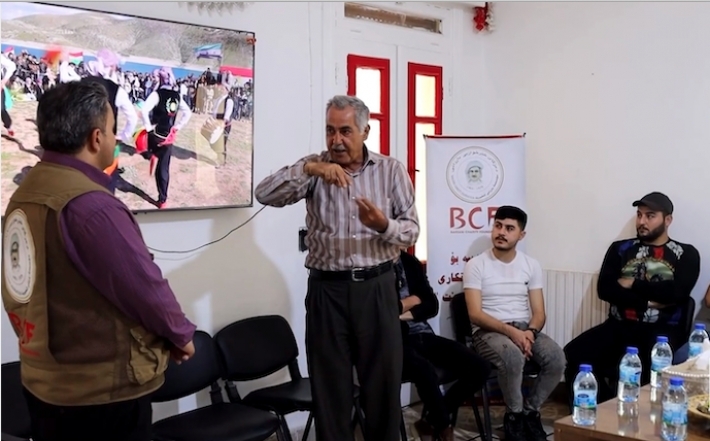 Efrîn – Dezgayê Xêrxwaziya Barzanî komên folklorê xelat kirin