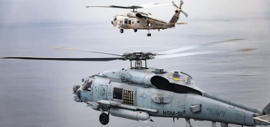 کەوتنەخوارەوەی دوو هەلیکۆپتەری ژاپۆن لە زەریای هێمن