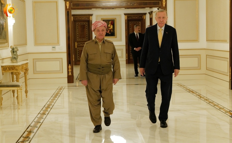 Serok Barzanî: Ez bi pêşwazîkirina Serokkomarê Tirkiyeyê li Kurdistanê dilxweş bûm