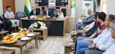 بەڕێوەبەری گشتی پەروەردەی هەولێر, لەگەڵ بەڕێوەبەری پەروەردە و بەرپرسی هۆبەکانی پەروەردەی خەبات کۆبۆوە