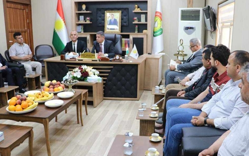 بەڕێوەبەری گشتی پەروەردەی هەولێر, لەگەڵ بەڕێوەبەری پەروەردە و بەرپرسی هۆبەکانی پەروەردەی خەبات کۆبۆوە