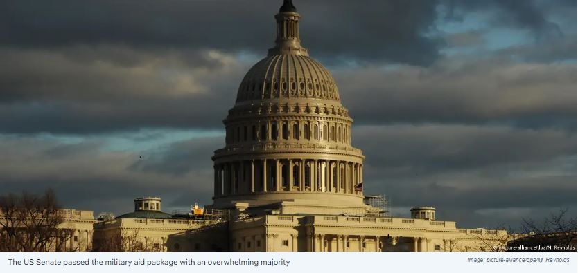 US Senate Passes $95 Billion Military Aid Package, Including $61 Billion for Ukraine