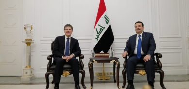 President Nechirvan Barzani meets with Iraq’s Prime Minister Mohammed Shia’ al-Sudani