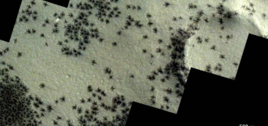 «عناكب على المريخ»... صورة من الكوكب الأحمر تثير الجدل