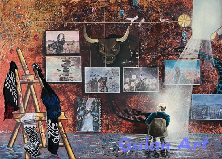 هونەرمەند (ئازا حەسیب قەرەداغی) دەیەمین پێشانگەی تایبەتی شێوەكاریی كردەوە