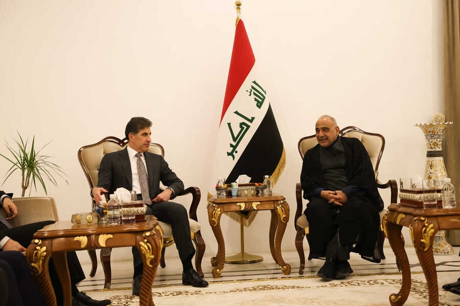 Nêçîrvan Barzanî û Ebdulmehdî civiyan