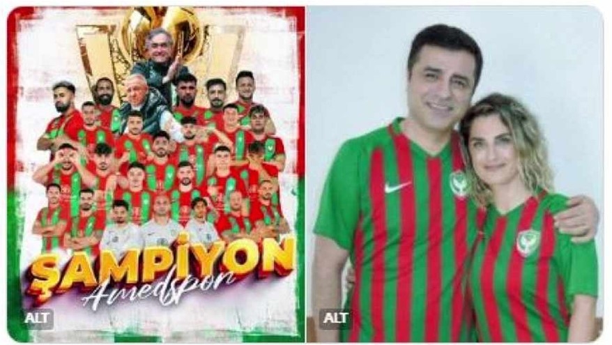 Selahedîn Demîrtaş serkeftina Amedsporê pîroz dike