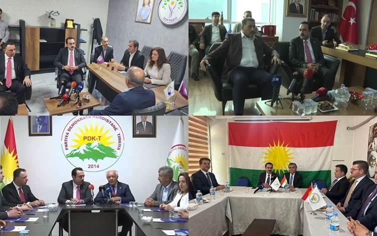 Parêzgarê Hewlêrê AK Partî, DEM Partî, PDK-T û PWK ziyaret kirin