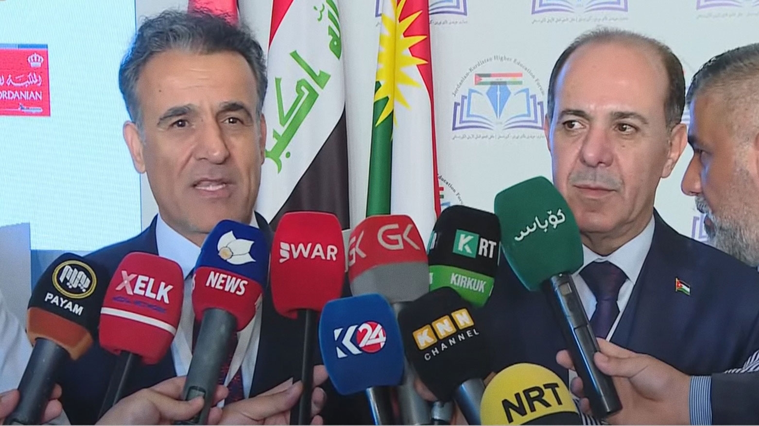 وزير التعليم العالي في حكومة الإقليم يشيد بالملتقى الأردني الكوردستاني