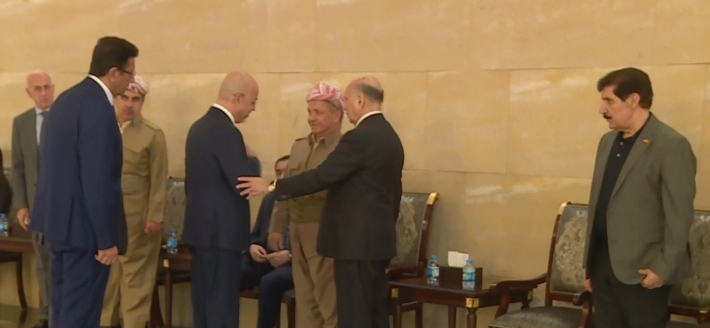 Serok Barzanî beşdarî serxweşiya hevjîna Fuad Hisên bû