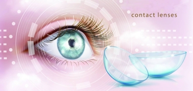 عدسات لاصقة ذكية تزود بطاقة رمشات العين