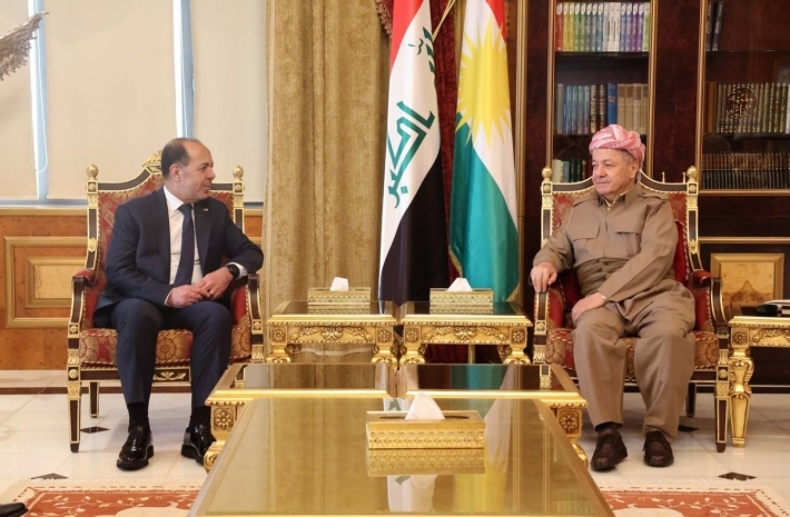 Serok Barzanî pêşwazî li şandeyekî Xwandina Bilind û Zanîngehên Urdinê kir