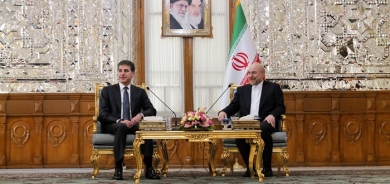 President Nechirvan Barzani in Tehran meets with the Speaker of Iran’s Parliament