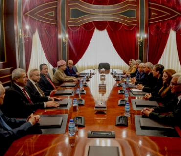 ســــەرۆك مــەسـعــود بـــارزانـــی، پێشوازیی لە دەستەی سەرۆكایەتیی ئەنجوومەنی نیشتمانیی كورد لە سووریا (ئەنەكەسە) كرد.