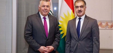 سفين دزيي يلتقي قنصل فلسطين بإقليم كوردستان