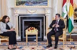 مسرور البارزاني يبحث سبل تعزيز العلاقات الثنائية مع السيدة عزرا زيا