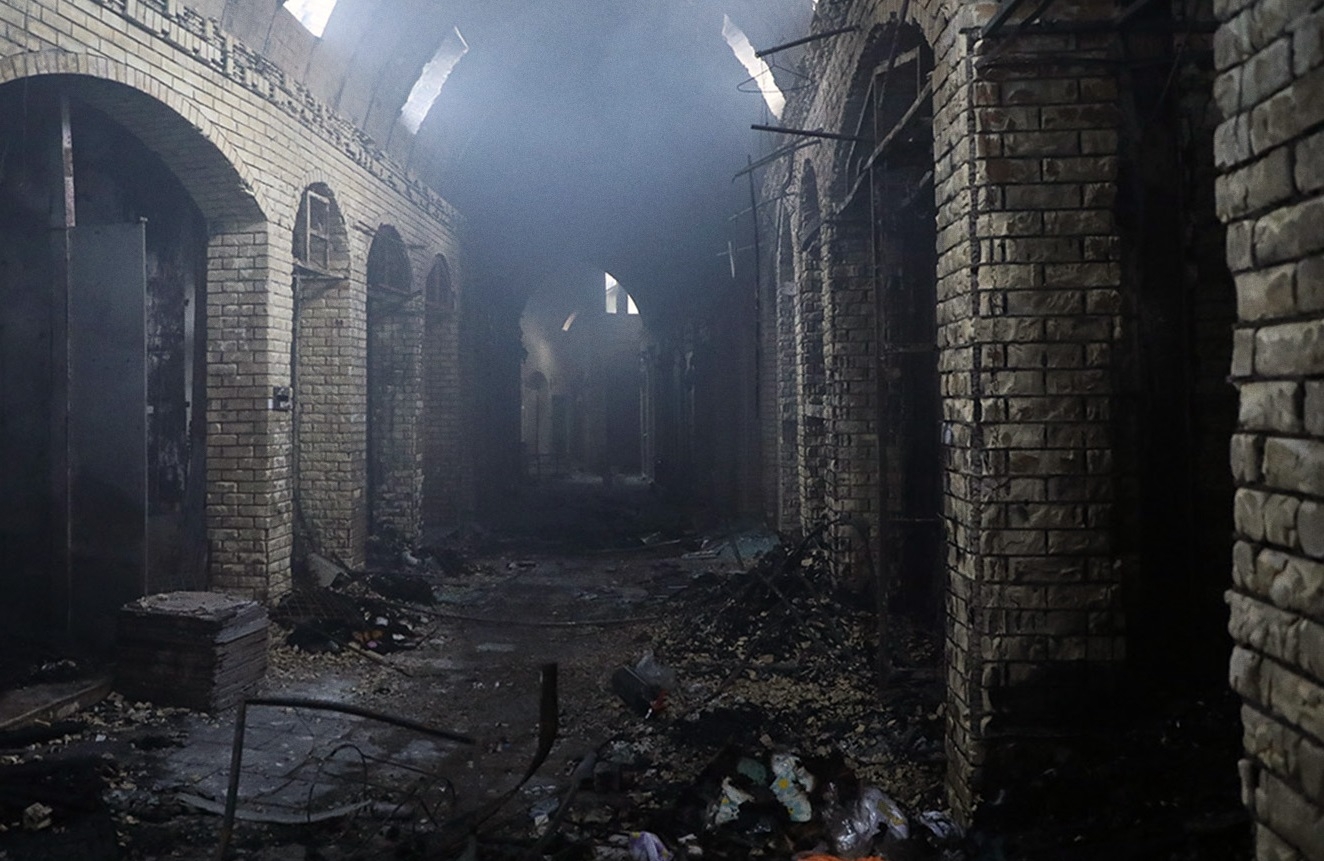 محافظة أربيل تصدر عدداً من القرارات بشأن تعويض المتضررين من حريق السوق القيصرية