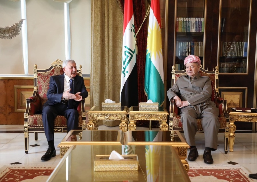 Serok Barzanî li gel Serokkomarê Îraqê      civiya