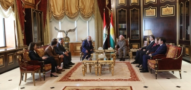 الرئيس البارزاني والوفد الفرنسي يناقشان  الأوضاع السياسية والتطورات والتهديدات والمخاطر التي يشهدها العراق والمنطقة