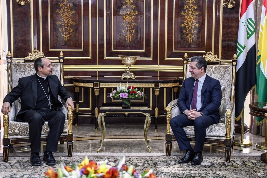 balyozê Vatîkanê spasiya hikûmeta herêma Kurdistanê dike