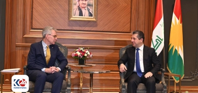 مسرور بارزاني و جيفري بايت يبحثان موضوع ايقاف نفط اقليم كوردستان