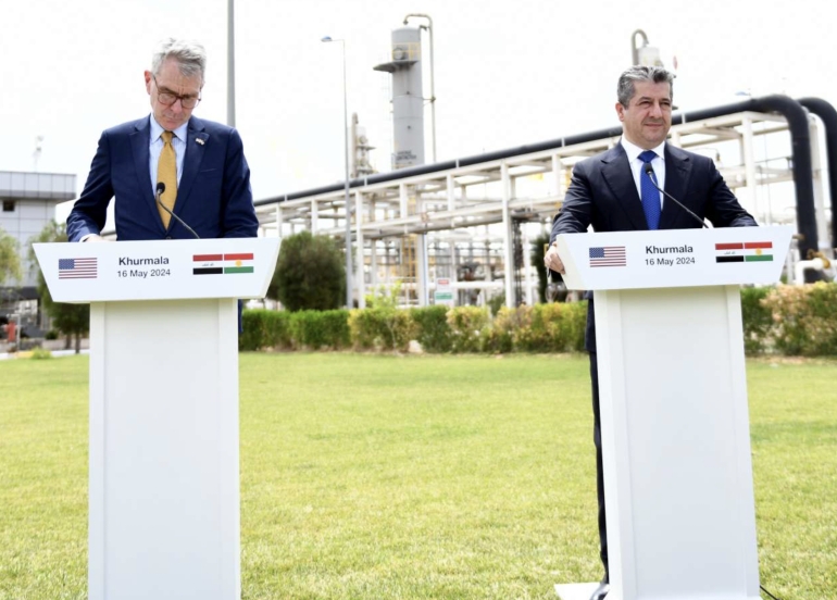 مەسرور بارزانی پێشوازی لە یاریدەدەری وەزیری دەرەوەی ئەمەریکا کرد