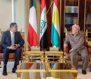 ســـەرۆک بـــارزانــی پێشوازی لە باڵیۆزی کوەیت لە عێراق دەکات