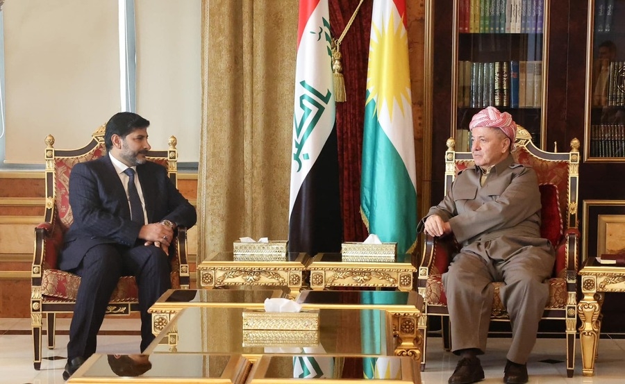 Serok Barzanî pêşwaziya şandeke partiya Dawa ya Tenzîmî ya Iraqê kir