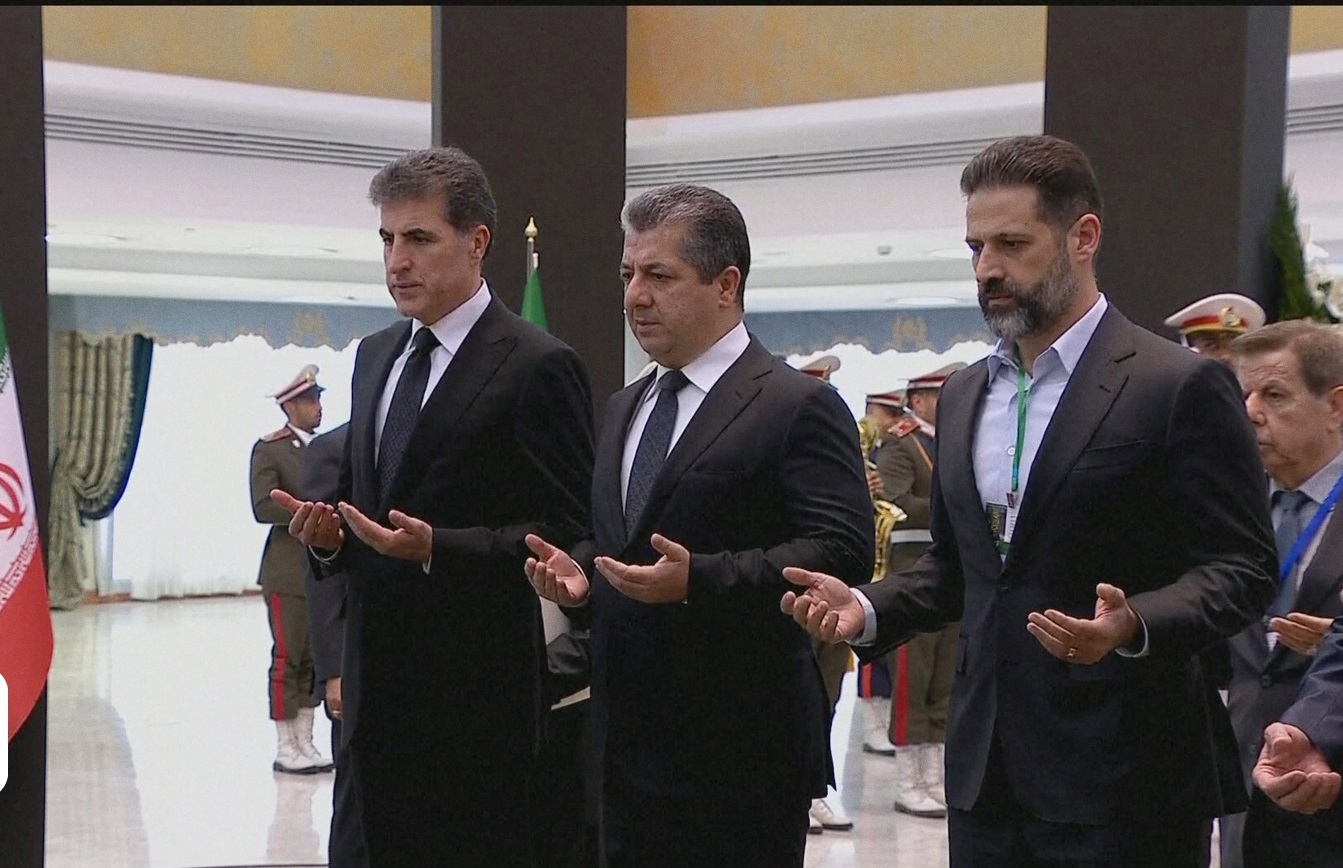 وصول وفد رفيع المستوى  من اقليم كوردستان الى طهران للمشاركة في تشييع رئيسي