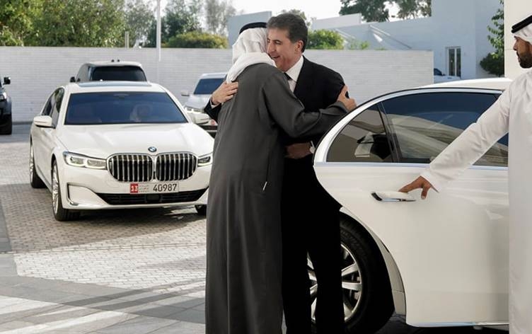 نيجيرفان بارزاني يبحث علاقات إقليم كوردستان والعراق مع رئيس الإمارات