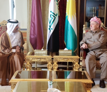 ســــەرۆک بــــارزانــــی پێشوازی لە شاندێکی وەزارەتی دەرەوەی قەتەر دەکات