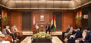 مسرور البارزاني يستقبل امين عام وزارة الخارجية القطرية والوفد المرافق له