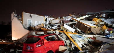 ژمارەی گیانلەدەستدان بەهۆی زریان و گەردەلوولە سەختەکان لە ئەمریکا بەرز بووەوە